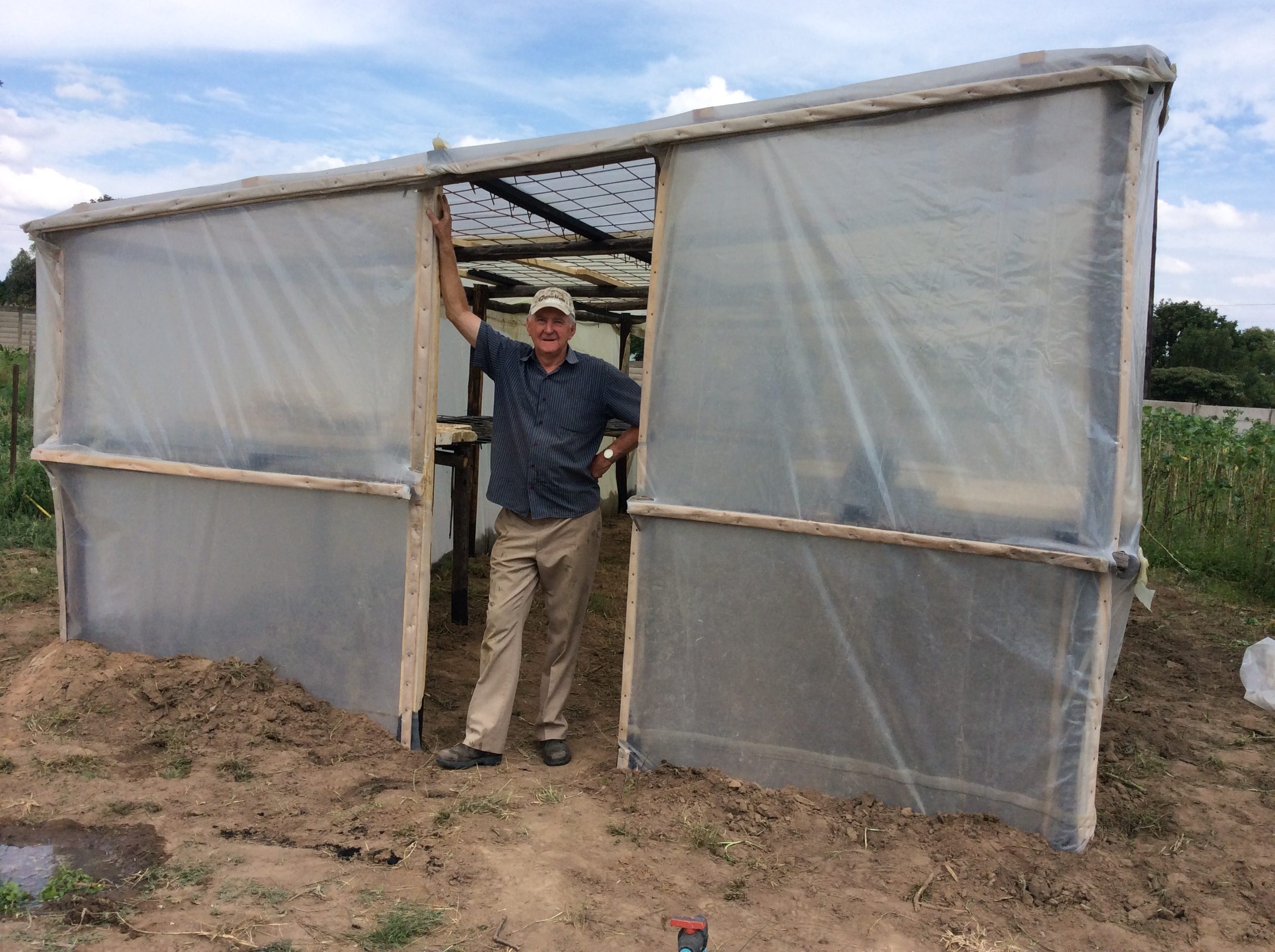 Australian, Mark Edmonds, had a seedling shed built so the home can produce it’s own crop seedlings 
